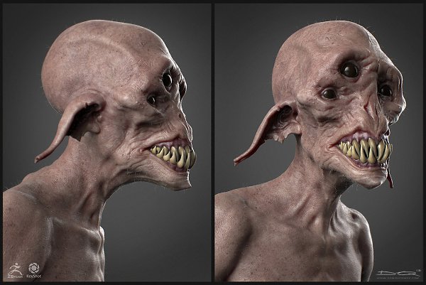 3D-художник Доминик Квек. Работа у него такая — придумывать и рисовать страшных внеземных существ, ... - 9