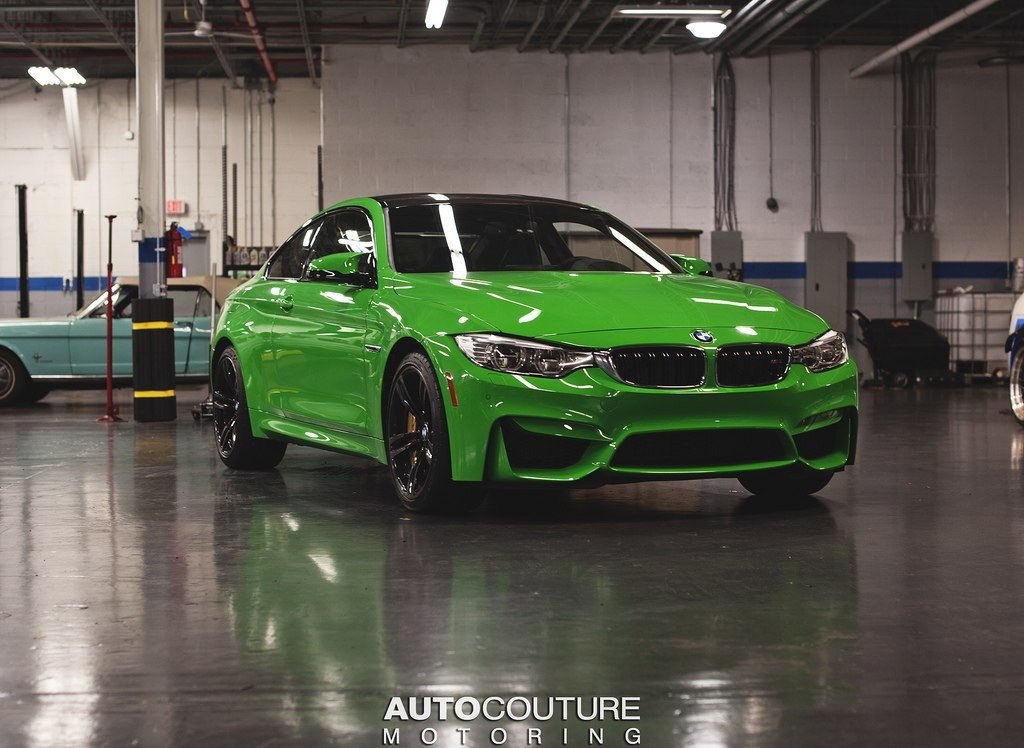 Neon Green BMW m4