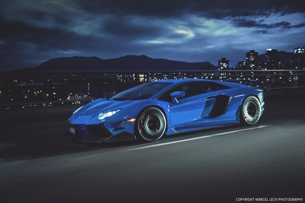 Chrome Blue Lamborghini Aventador PUR Wheels - 7