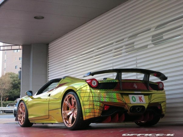 Ferrari 458 Spider Golden Shark by Office-K - 6