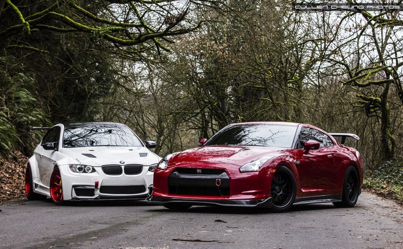 Nissan GT-R  BMW E92 M3.