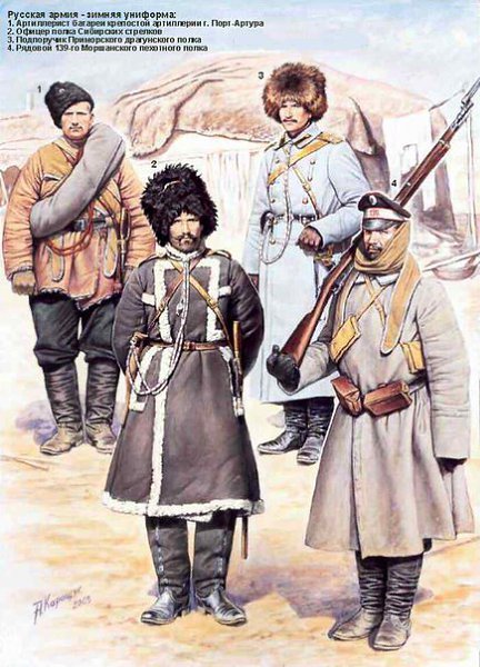 Солдаты русской и японской армии во время русско-японской войны (1904 - 1905) - 4