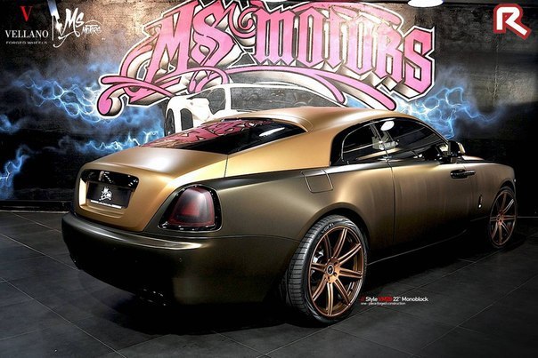 Choco Gold Rolls-Royce Wraith by MS Motors - 2