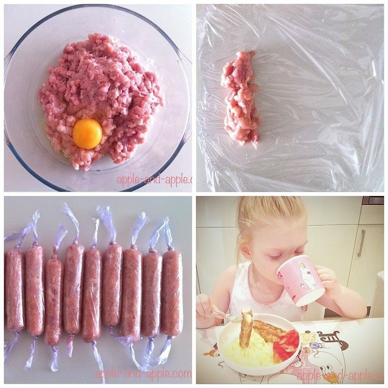 Детские сосиски - рецепт