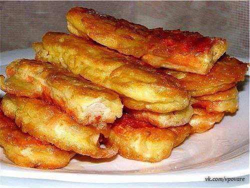 Крабовые палочки в кляре.Ингредиенты:- 1 пачка крабовых палочек- 50 гр сыра- 2 яйца- 2 ст. ложки ...