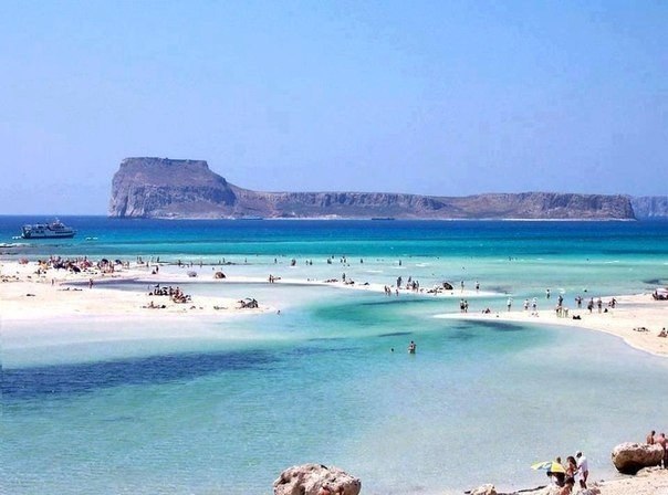  , , . Balos lagoon, Crete, Greece.