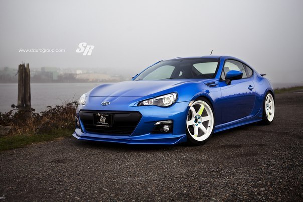 Subaru BRZ. Wheels: Volk TE37SL, 189.5 | Gloss White Suspension: BC Racing BR Type Coilovers SPC ...