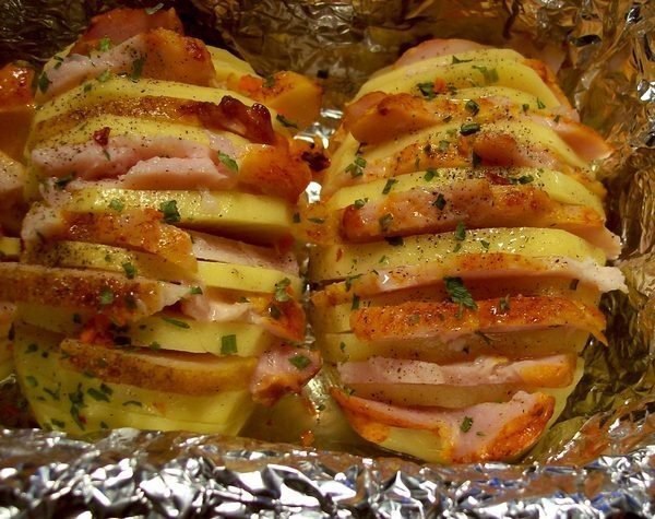 Картошка-гармошка.Очень вкусно, быстро и просто!Попробуйте, не пожалеете!Картофель очистить, ... - 4