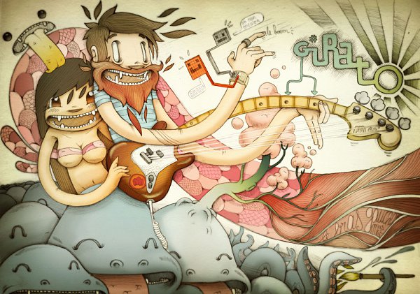 Иллюстрации от Matthieu Bessudo aka McBess.Музыка рисунка McBessMatthieu Bessudo aka McBess - это ... - 9