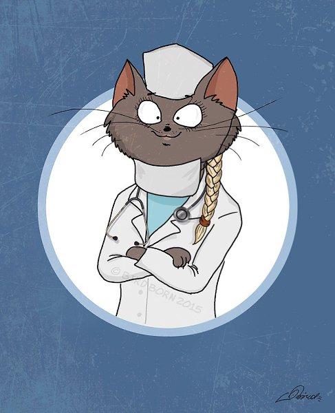 Котик доктор