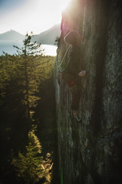 Ben Hero Butters, Force Ten 5.13+, Petrifying Wall, Murrin Park, Squamish ...