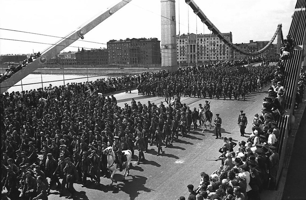 шествие пленных немцев в москве