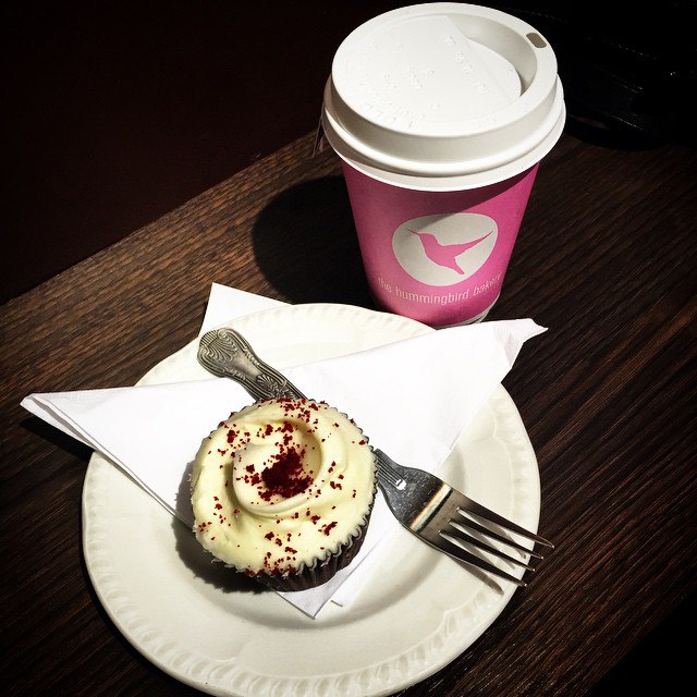 I miss you, love. #hummingbirdbakery #redvelvet