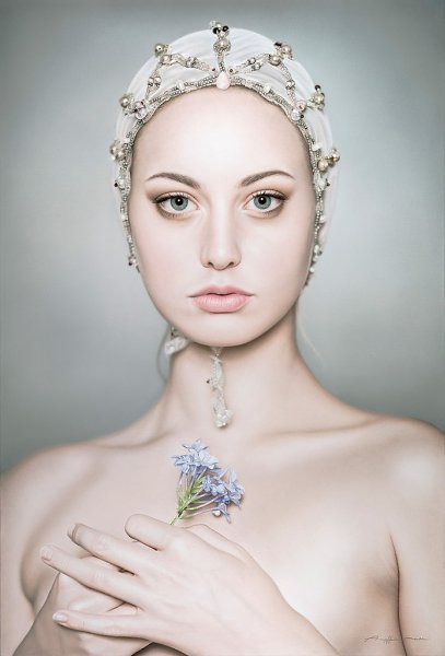 Гавайская художница Анна Халдин Мауле (Anna Halldin-Maule) рисует реалистичные женские портреты ... - 10
