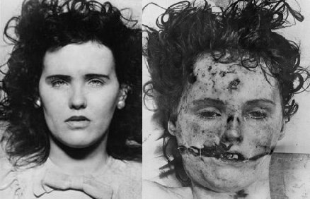 Элизабет Шорт, известная, как Чёрный Георгин, жертва оставшегося нераскрытым преступления, ...
