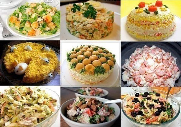 9 РЕЦЕПТОВ ВКУСНЕЙШИХ ДОМАШНИХ САЛАТОВ. 1. САЛАТ "НЕПТУН" Ингредиенты: -креветки-300 гр ...