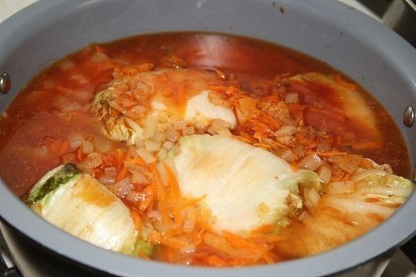 Голубцы домашние.Домашние голубцы из пекинской капусты получаются очень нежными и вкусными, особенно ...