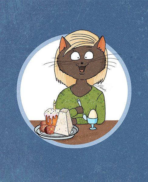 Всем, кто празднует Пасху,.. ну, или просто любит есть куличики :3 - 4