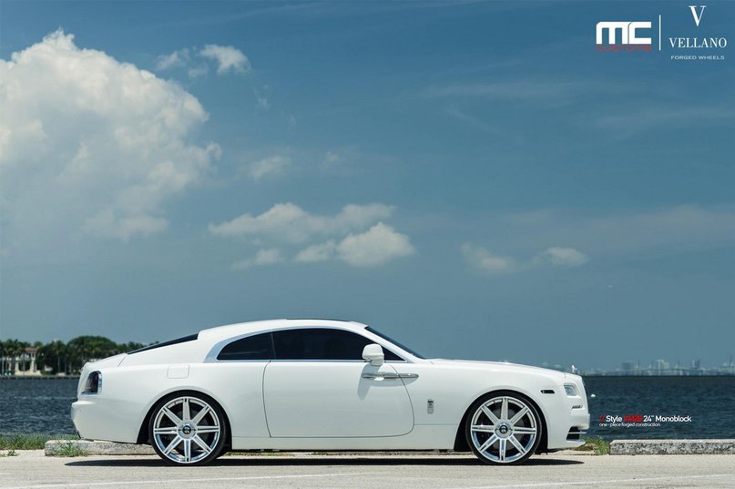 White Rolls-Royce Wraith Looks Stunning on Vellano 24s 2015 - 7