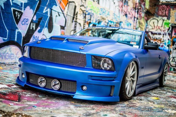 Ford Mustang Convertible on Vossen Wheels.