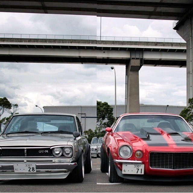 Nissan Skyline GT-R & Chevrolet Camaro