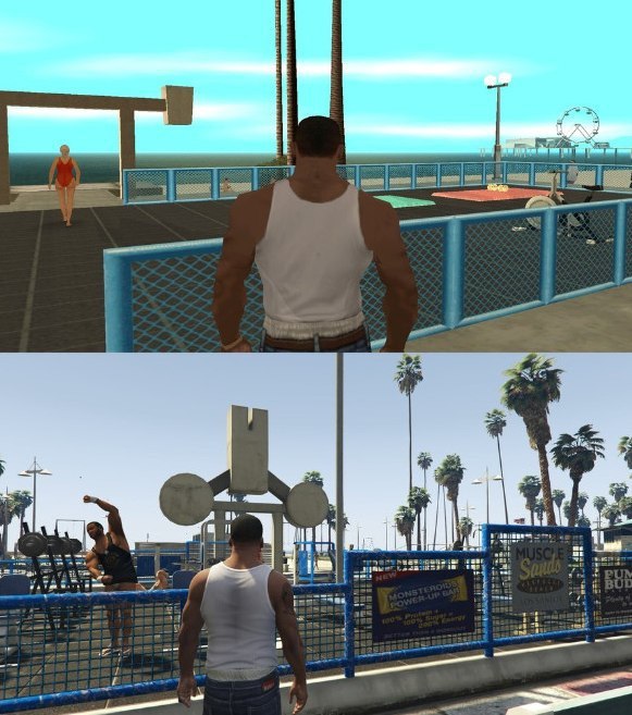   11 . GTA:SA  GTA V - 4