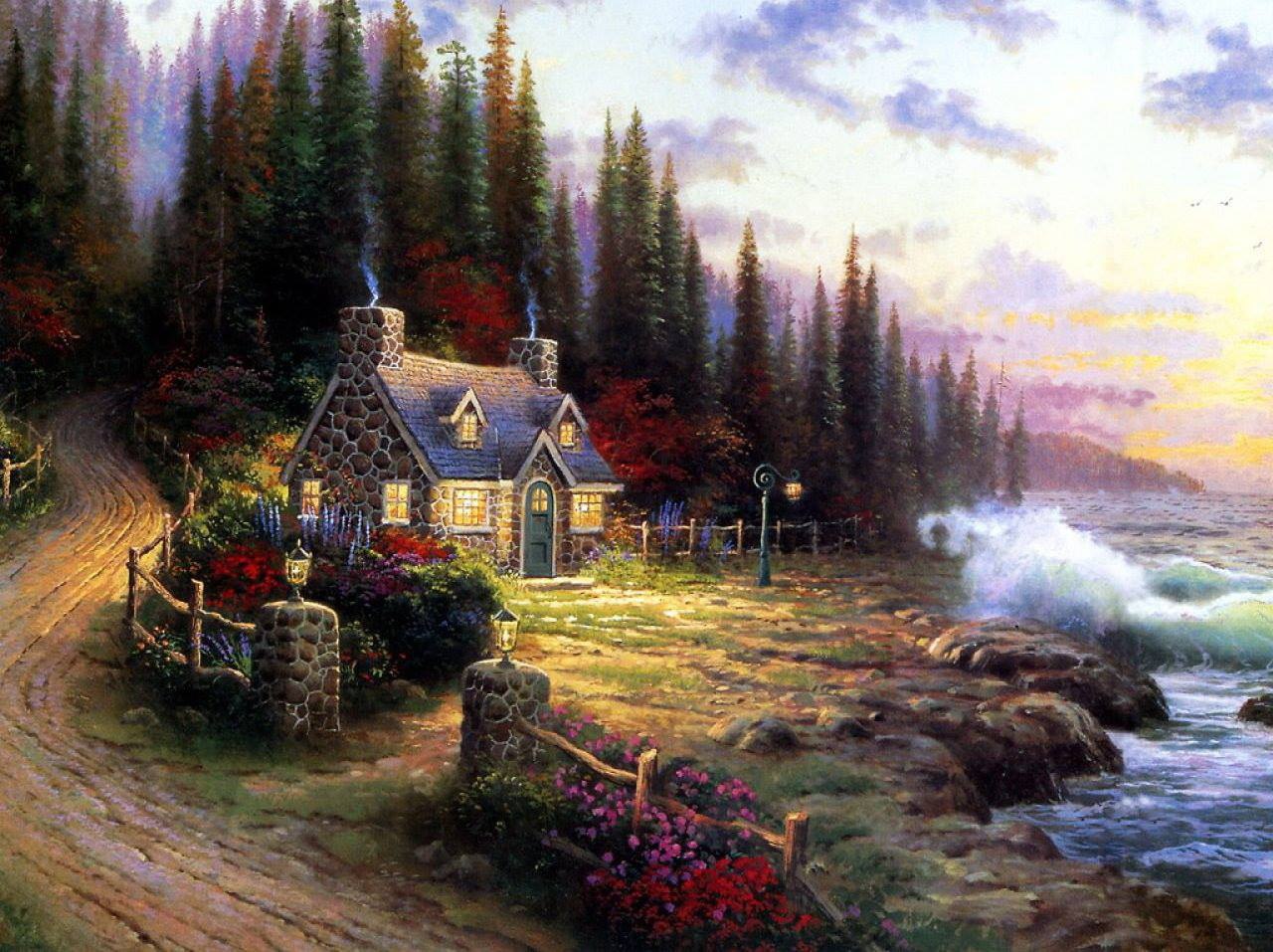 Thomas kinkade картины