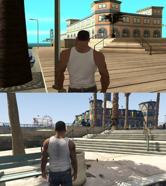   11 . GTA:SA  GTA V - 5