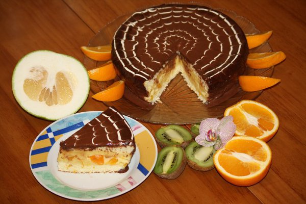 Торт "Персиковое чудо с апельсиновой цедрой " Очень вкусный торт) В меру сладкий) ...