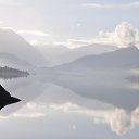 Sunny Lake on the way from the Elien Donan Castle, Scotland, UK   UK &amp; Ireland