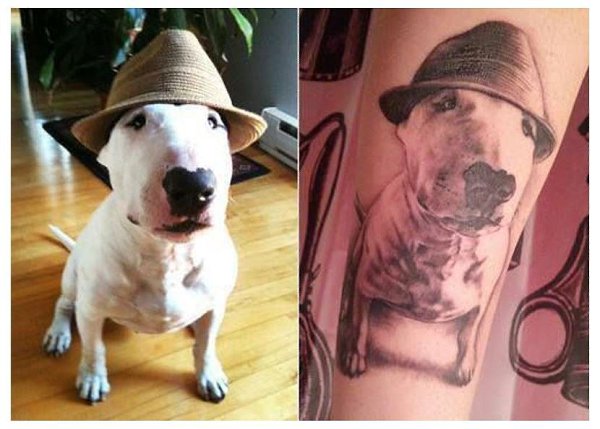 Татуировка бультерьер.________________________________Категория: Символы и их значенияИзображения ... - 4