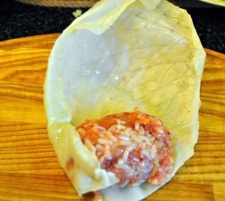 Вкусные голубцы.Ингредиенты:около 500 гр. свининынеполный стакан рисастакан майонезанеполный стакан ... - 3