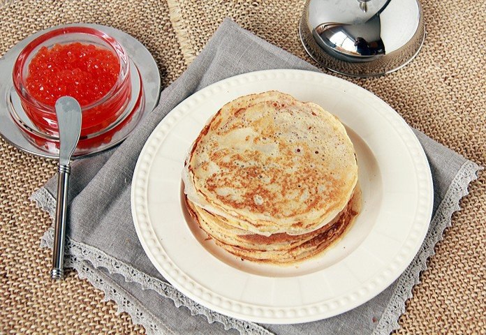 Блины с гречневой мукой французские