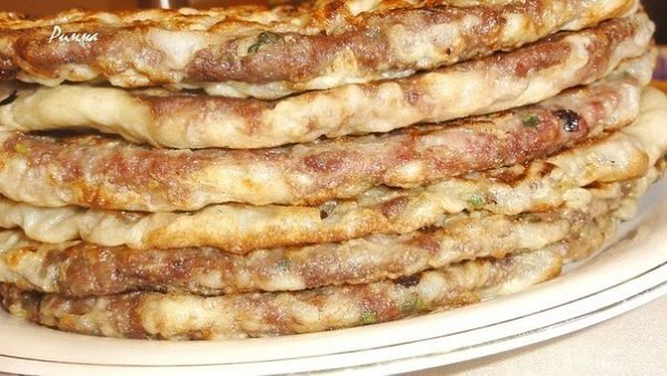 Китайские лепешки с мясом - безумно вкусные и сочные.Ингредиенты:Для теста:- 240 мл теплой воды- 400 ... - 6