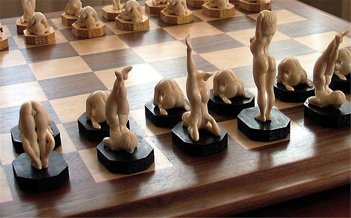 Nude chess pieces