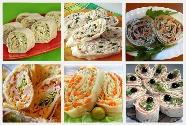 20 самых вкусных начинок для рулета из лаваша! 1. Упаковка крабовых палочек, пара зубчиков чеснока, ...