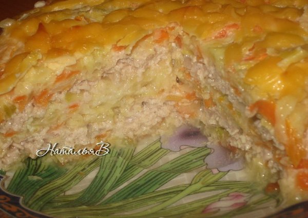 Слоеная кабачковая запеканка с мясом - вкусно, сочно, сытно! На 2 порции: ...