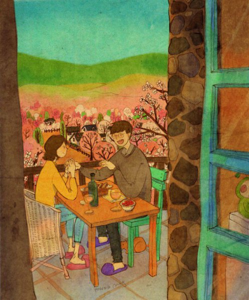 Художник «Puuung» рисует очень милые и теплые иллюстрации, в которых воплощает простые, но очень ... - 20