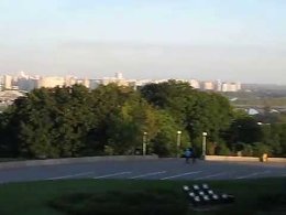 Вид на Киев из музея ВОВ.