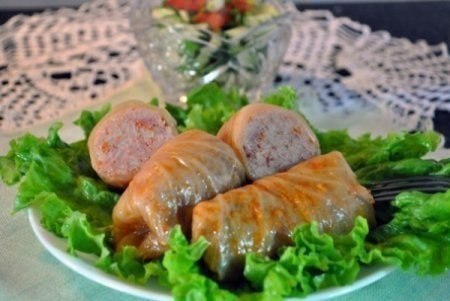 Вкусные голубцы.Ингредиенты:около 500 гр. свининынеполный стакан рисастакан майонезанеполный стакан ...