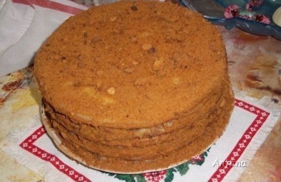 Медовик с заварным кремом - нежный, пропитанный, большой... Легко готовится, очень вкусный и ... - 3