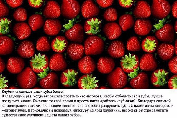 Клубника не только имеет восхитительный вкус, но и незаменима в уходе за собой!!! Читай о свойствах ... - 4