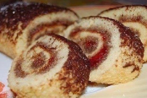 БЫСТРЫЕ РУЛЕТИКИ К ЧАЮ.ВКУСНЫЙ РУЛЕТИКИнгредиенты: 2 яйца 1 ст. сахара 1 ст. йогурта ванилин 1 ч.л. ... - 4