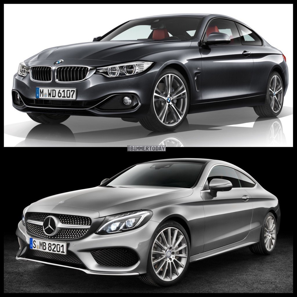 Mercedes C-Class Coupe 2015 vs BMW 4 - 3