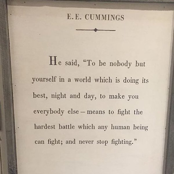 Every word here is true. The biggest challenge of all-is to be free in an unfree world ,that tries ...