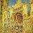 La Cathdrale de Rouen, effet de soleil, fin de journe (Claude Monet)