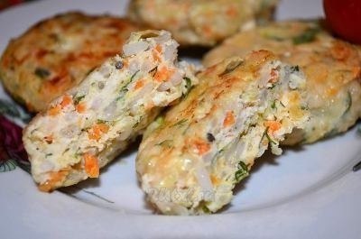Сочные куриные котлеты с кабачком и рисом.95ккал на 100гр.Для приготовления сочных куриных котлет с ...