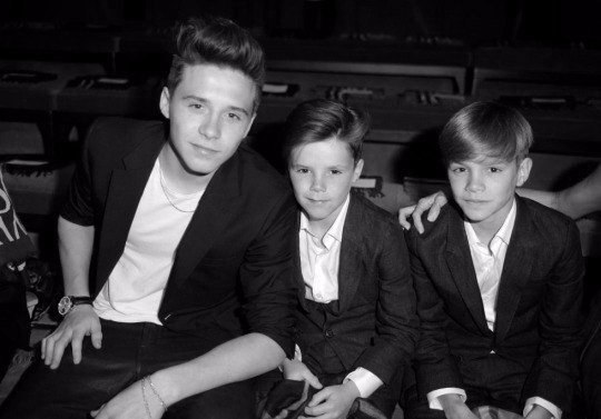 Beckham family at Burberry 2016 show - 3