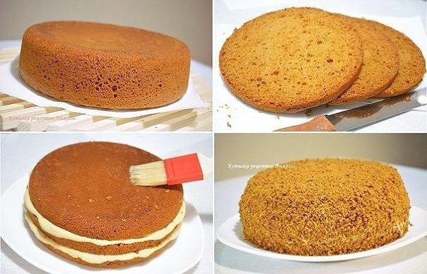 Ооочень вкусный, нежный и влажный бисквитный Медовик со сливочным кремом.Просто, быстро, вкусно!Для ... - 3