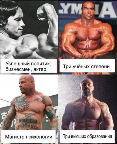 Смешные мемы про качков